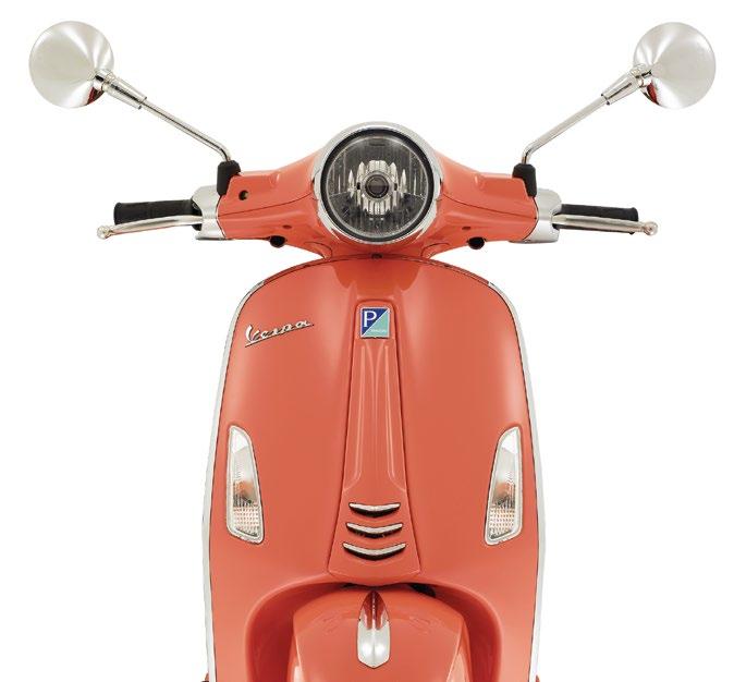 VESPA PRIMAVERA 50 / 125 / 150 Vespa Primavera features modern, flowing lines that recall the key points of the stylish and exclusive Vespa 946 image, which characterizes the new body, offering many