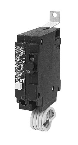 Molded Case Circuit Breakers Special Application Panelboard Mounting Breakers SELECTION GFCI Personnel Protection (Class A) (5MA) Complete Breaker UL Unenclosed Breaker Ampere Catalog Interrupting