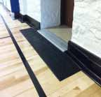 CourtEdge Reducers are designed to be affixed to the vertical sides of hydroscopic flooring systems allowing for expansion and contraction of substrate