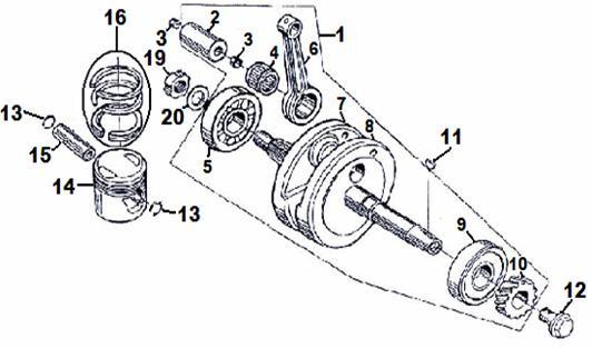 Page 5 of 25 001 X150-061 COVER, LEFT CRANKCASE 1 002 X150-096 *GASKET, LEFT CRANKCASE COVER 1 003 X150-097 *FIXED PIN 1 004 X150-098 BOLT M6-1.0X30, FLANGE (PT) 3 005 X150-103 BOLT M5-0.