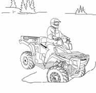 SAFETY Safety Warnings Operating on Frozen Bodies of Water Operating on frozen bodies of water may result in serious injury or death if the ATV and/or riders fall through the ice.
