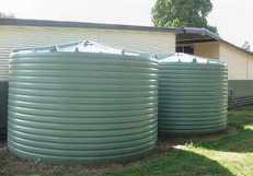 EXISTING CONCRETE TANK REPAIRS Food grade liners and external steel bands as a