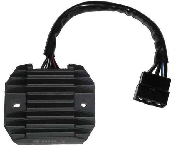 Almost every model of Japanese motorcycle has its own regulator rectifier unit. They are slightly different shapes, have slightly different wire colours with different connectors on the end of them.