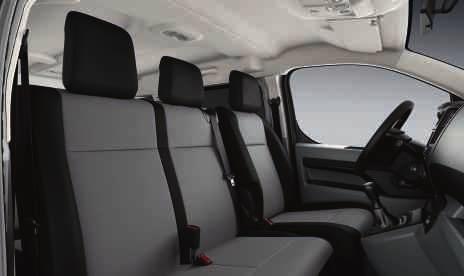PEUGEOT Expert Combi comes in several configurations and all rear seats are removable.