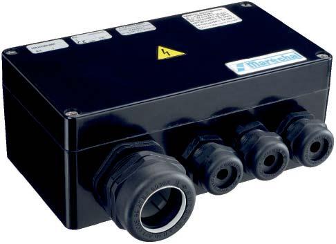 MXBJ SPECIFICATION Junction boxes IP66 for hazardous areas (ATEX). CONDUCTORS CROSS-SECTION : NUMBER OF TERMINALS / In MAX (A) 1.5 mm 2 2.5 mm 2 4.