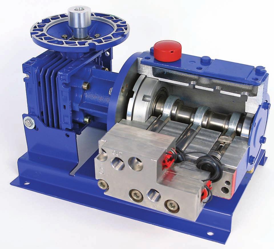 Design Features & Performance Benefits of Hydra-Cell Separate Gearbox Enables versatility in changing applications and prevents cross-contamination of actuating hydraulic oil.