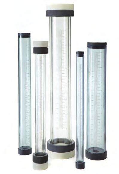 Calibration Cylinders The calibration cylinder verifies the flow rate of your Hydra- Cell metering pump, providing a visual indicator that your system is operating within the required parameters for