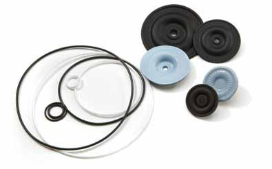 Polypropylene PVDF Diaphragms and O-rings Manifolds for Hydra-Cell pumps are available in a variety of materials to suit your process application.
