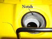 To unlock your cap simply insert the ignition key into the lock and turn clockwise until the cap releases.
