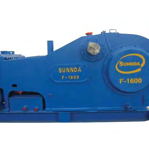 SDF Triplex Mud Pumps (API ) Triplex Mud Pumps Speci cations Rated Horsepower: Rated Pump Speed: Maximum Liner Size by Stroke Length: Suction Connection: Discharge Connection: Gear Ratio: Valve Pot: