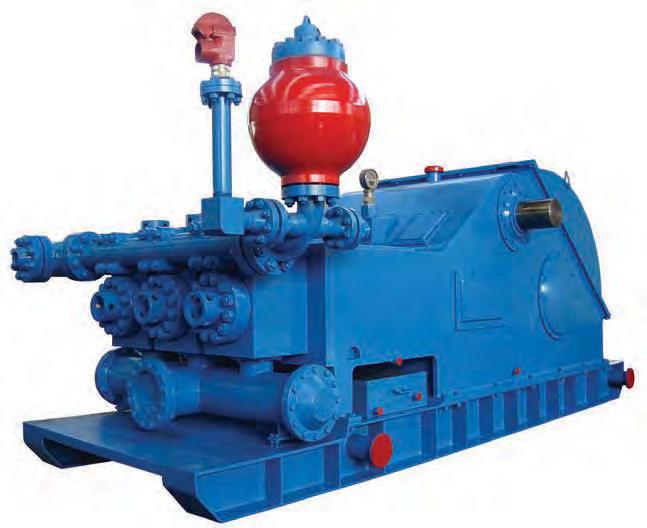 Corporation Rated Horsepower: Rated Pump Speed: Maximum Liner Size by Stroke Length: Suction Connection: Discharge Connection: Gear Ratio: Valve Pot: Approximate Weight: 2,200 HP 105 SPM 9" x 14" 12"