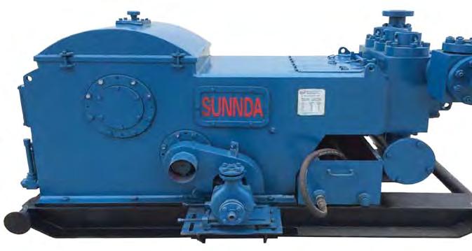 SD EW Triplex Mud Pumps (API ) Triplex Mud Pumps Speci cations Rated Horsepower: Rated Pump Speed: Stroke Length: Suction Inlet: Discharge Outlet: Gear Ratio: Valve Pot: Dimensions: Approximate