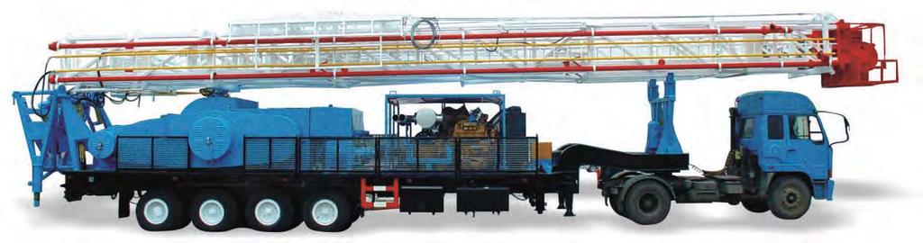 Drilling Rigs Trailer Mounted Drilling Rigs Model SDR TL SDR TL SDR TL SDR TL Drilling Depth ( / Drill Pipe), ft 5,000 6,600 10,000 13,000 Workover Depth ( / Drill Pipe), ft 13,000 18,000 21,000
