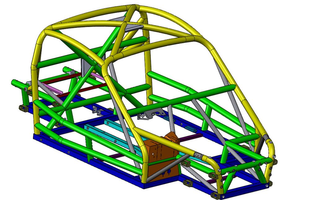 5.3.6 Roll cage padding (complying with FIA standard 8857-2001) must be used on the sections of roll cage as shown in the diagram below: A B C Lengths of padding required: A = 350mm B = 350mm C =
