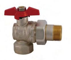 con bocchettone Angle ball valve 90 with pipe union Misura / A DN PN W C D gr.
