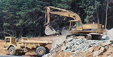 PRODUCTION ESTIMATING STEP 4: 4 Cycle time, (load, swing load, dump and swing empty). Slide No. 50 Typical excavation cycle times base on machine size are give in Table 8.5. Swing is influenced by job conditions such as obstructions and clearances.