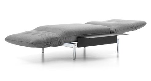compact individual sofa with two individually adjustable