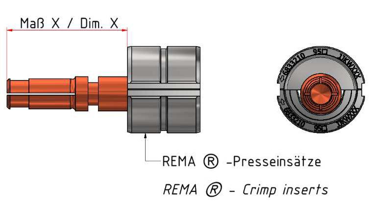 6. DIE SETS General processing information Please only use original REMA die sets. Only those guarantee a secure electrical connection. Please actuate the REMA made - die sets always until the end.