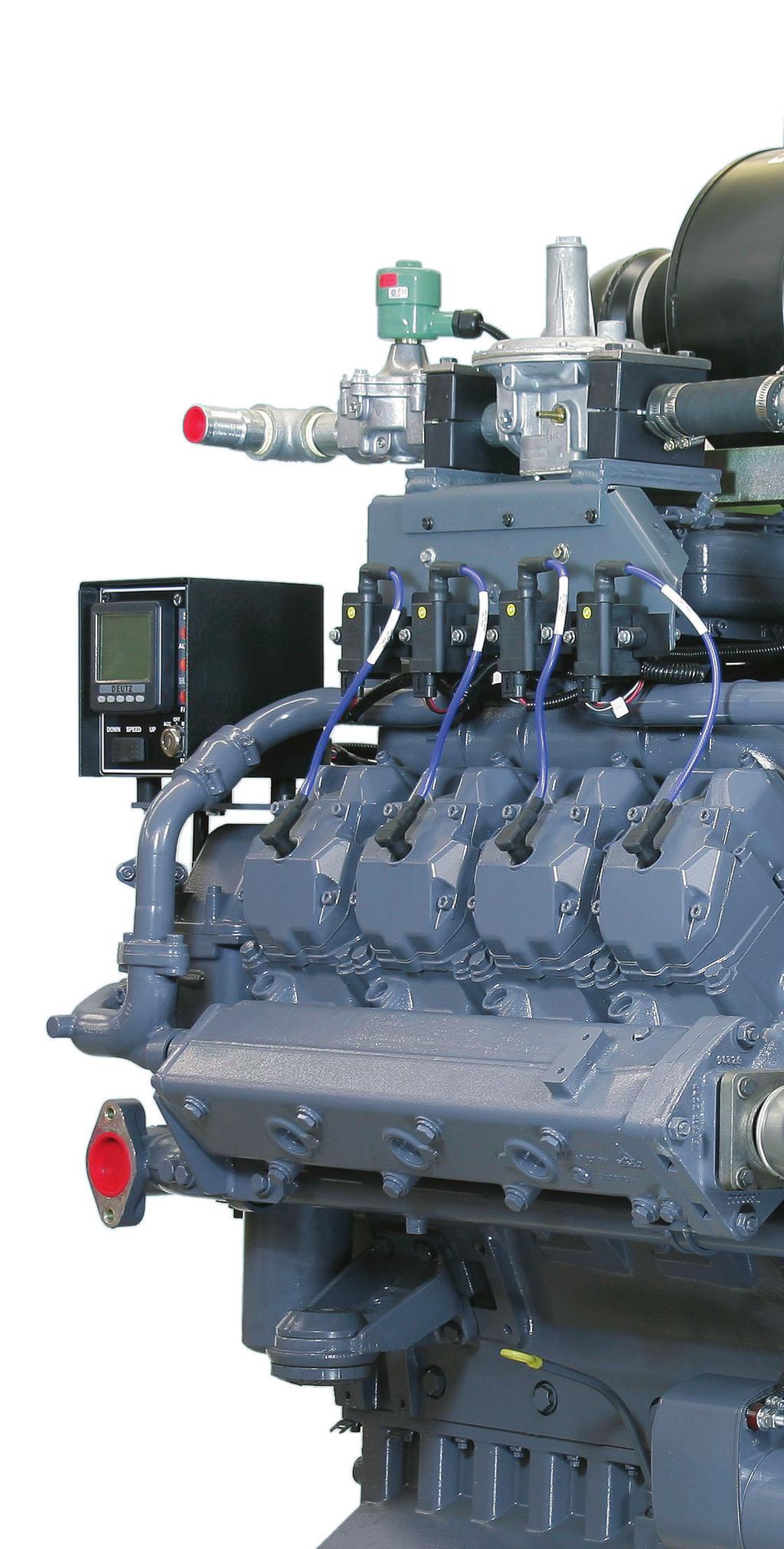 The Power Unit consists of: Basic engine 24 volt electric starter with charging alternator Completely assembled and wired ignition system Solid-state engine controller Programmable speed controller