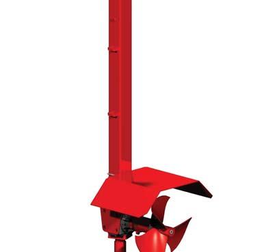 6 or 8 discharge PROP AGITATOR Designed to quickly chop and mix bedding materials, the Jamesway Electric Prop