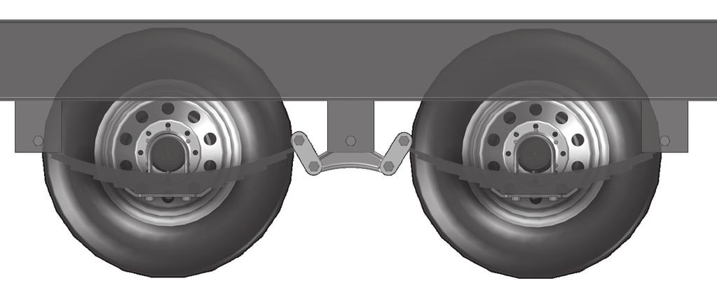 Double-Eye Leaf Springs Double-eye leaf springs have eyes at either end of the spring assembly with nylon bushings to assist in preventing wear. U-bolts hold the springs to the axle with a plate.