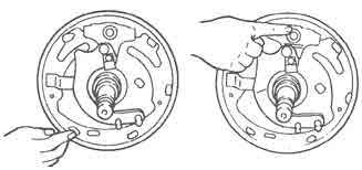 Install the new shoes on the backing plate and reinstall shoe retract spring. Use only genuine AL-KO Axis, Inc. ( AL-KO ) or Hayes replacement parts.