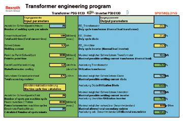 10 Transformer engineering program for optimized welding power Every medium-frequency transformer is exposed to a thermal load during welding.