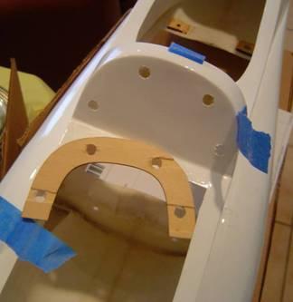 fuselage, to accept locating dowels.