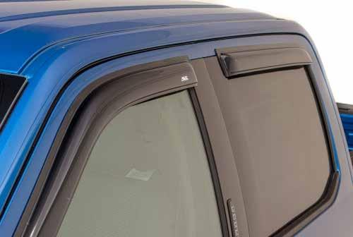 engineered to fit each vehicle Tinted, reinforced acrylic is UV and scratch-resistant Car wash safe No special hardware or drilling required Installs