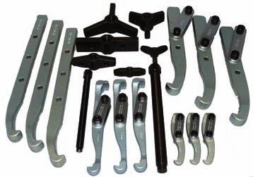 1/2 140 3 leg puller Double-ended Mechanical Gear Puller Set 08420000 supplied in steel case Conta component parts to make 8 separate 2 or 3 leg pullers, as per the table below: TYPE LEG STYLE