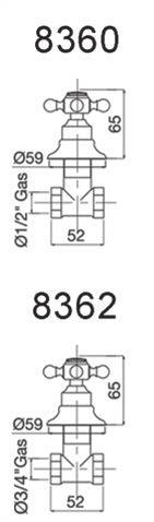 JULIA RB 8318 GRUPPO VASCA INCASSO parti ad incasso incluse BUILT-IN BATH MIXER built-in parts included 648,00 679,00
