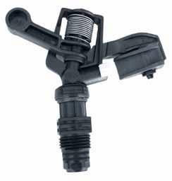 5024 1/2" Impact Sprinkler Low Angle Impact Full Circle impact available with 9, 12, and 14 trajectory 1/2" Male N.P.T.