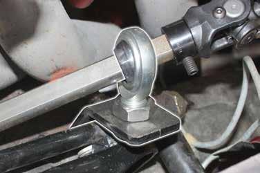 Support Bearing Column Rack Control Arm Mounting Bolt 2) Using a 3/4 wooden dowel rod, mock up the steering