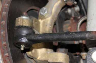 Note: If using the original parts, some adjustment of the tie rod assembly may be