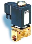 Solenoid Valve for 150# Steam and 356 F Neutral Fluids 2/2-Way, Compact 255 Normally closed Direct acting solenoid valve system.