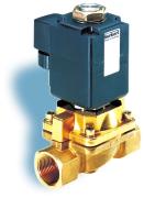 Zero-differential Pressure 407 Solenoid Valve for 150# steam and media at high temperatures up to 356 o F Normally closed 407 2/2-Way, NPT 1 /2 - NPT1, 0-140 psig Zero differential pressure Fluid