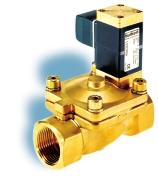 2/2-Way, Servo-Assisted Solenoid Valve, Waterhammer-free for neutral fluids, normally open Normally open 0281 2/2-Way, NPT 1 /2 - NPT2, 2.