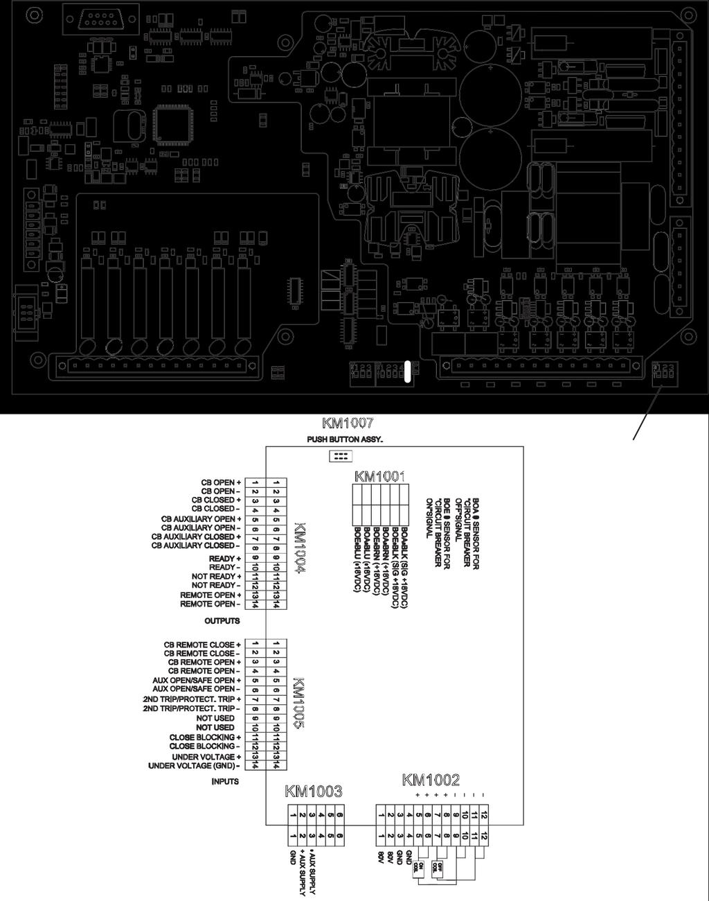 6 5 4 3 2 1 6 5 4 3 2 1 7.0 STANDARD ED2.0 CIRCUIT BOARD AND CONNECTING DIAGRAM On filter card 5.