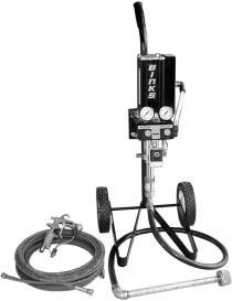 Raptor Systems (Wall & Cart Mounted) Air Assisted Airless Outfits 1800 PSI Wall Mounted Outfit Model No.