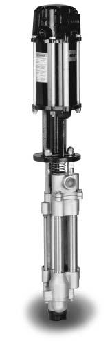 Infinity 2:1 Four-Ball Pump Pump #814400 Ratio 2:1 200 PSI Air Inlet 1/2 N.P.T.(f) 42-13/16" (1087.2 mm) 1-1/4" NPT (F) Muffler Exhaust 4-1/4" Motor 6" Stroke Fluid Outlet 1" N.P.T.(f) (32 from air exhaust) Performance 200 PSI Air Inlet Pressure.