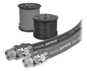 Binks Air & Fluid Hose Precision engineered for maximum performance and durability, Binks air and fluid hose is your best choice for assuring that your equipment receives air and fluids at the