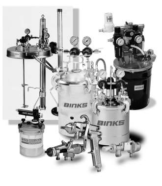 System Solutions When it comes to complete systems Binks leads the way with high transfer-efficient spray guns, reliable fluid handling equipment, efficient air purifying systems and quality