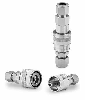 8 Hose, Quick-Connects, and Sample Cylinders Options, QC Keyed QC Swagelok keyed quick-connects provide a positive mechanical lockout system to prevent accidental intermixing of different lines in