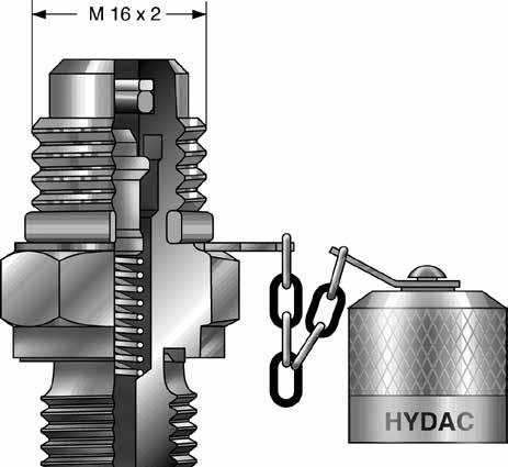 1620 Series Test Points & Micro Bore Flex Hoses TEST POINTS Description HYDAC series 1620, guided piston design, Test Points are compact, self sealing couplings that provide access to hydraulic and