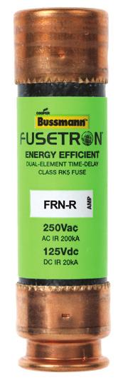 Technical Data1019 Supersedes July 2013 Fusetron FRN-R Class RK5 250Vac/125Vdc Catalog symbols: FRN-R-_ (non-indicating) FRN-R-_ID (indicating) Description: Eaton Bussmann series advanced protection,