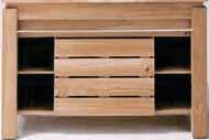 4 sizes (with or without door) To be completed with: 1 Countertop (teak or stone), option of drilled holes