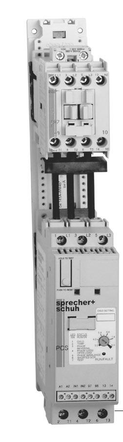 branch circuit protection (for modes up to 37A) 6 The PCS Softstarter Controer is Sprecher + Schuh s soid-state controer with rich features at an economica price.