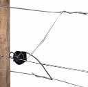 Use side mount option for standard height or top mount for a higher top wire placement (e.g.: horses) and one or both sides of the post. Pigtail Offset 6.
