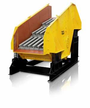 BRUCE FEEDING ELECTRO - MAGNETIC FEEDERS Vibrating feeder s are designed with a single drive unit and have variable control to ensure a steady feed to the plant.