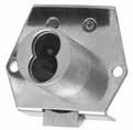 11 Grade 1 performance requirements Material: Zinc die cast cylinder housing, steel back plate and steel case Cylinder length: 1-1/16" or 1-3/8" Barrel diameter: 1-1/8" Latch projection: 1/4" Reverse